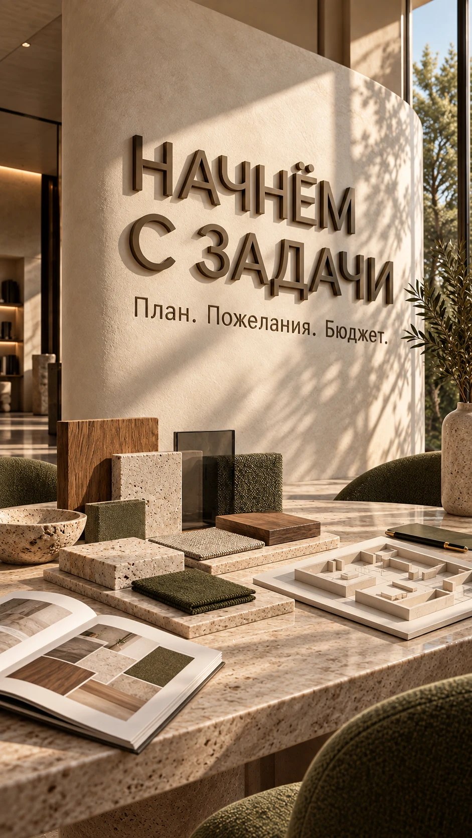 Концептуальная ИИ-иллюстрация 3: Первая встреча с дизайнером: с чего начать и что подготовить