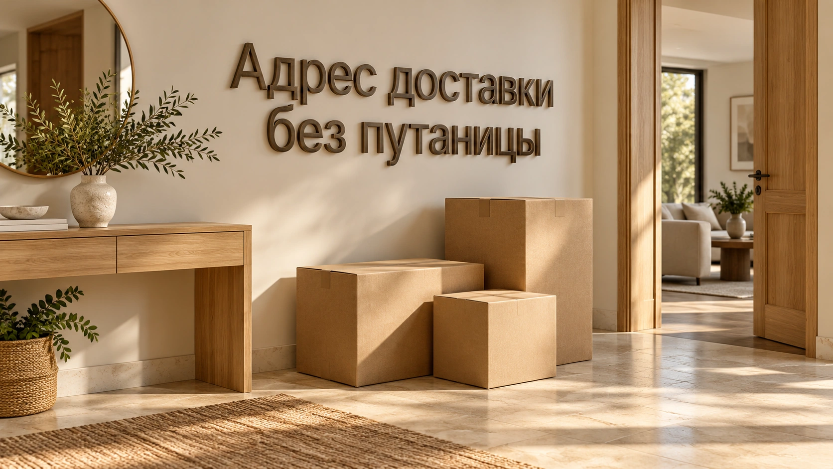 Концептуальная иллюстрация: Адрес доставки без путаницы