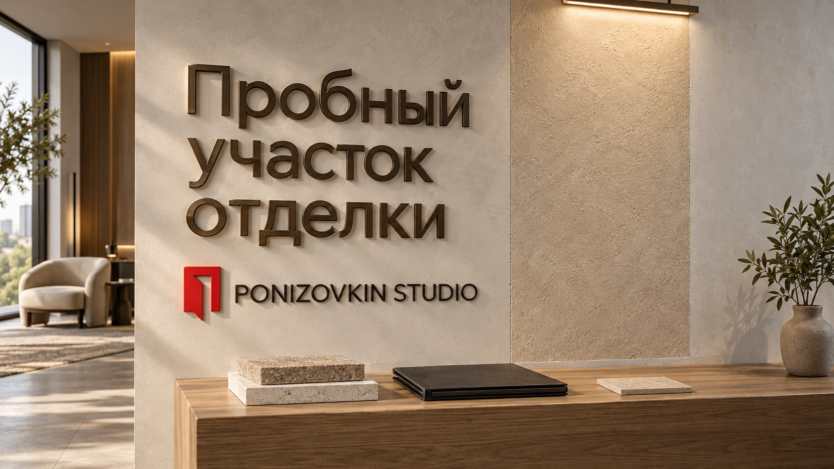 Концептуальная иллюстрация: Пробный участок отделки